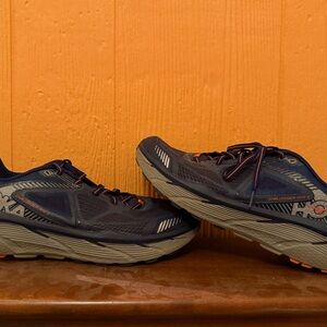 Hoka Men's Dark Blue and Gray Athletic Shoes